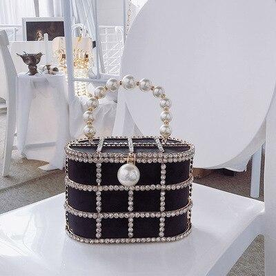 "Rosaline" Jeweled Cage Handbag