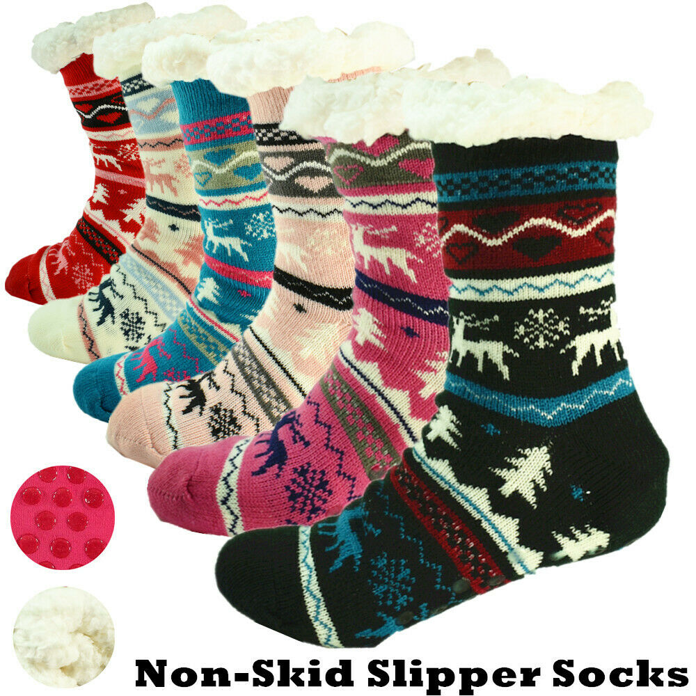 Sherpa Lined Slipper Socks