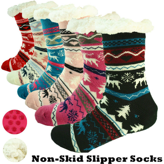 Sherpa Lined Slipper Socks