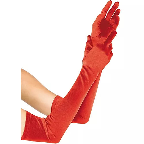 Long Satin Gloves
