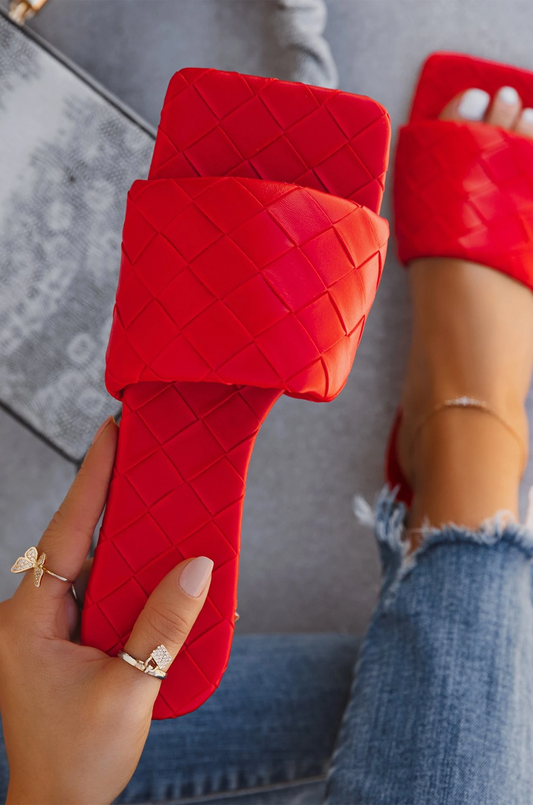 "Jayda" Red Sandals